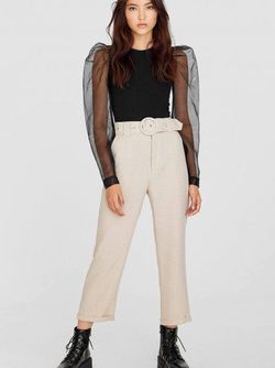 Pantaloni Stradivarius Bej 4527/465/430