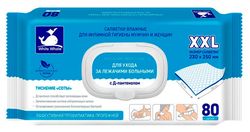 Влажные салфетки для гигиены тела White Whale 80 шт