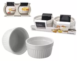 купить Форма для выпечки Excellent Houseware 55429 Set forme pentru copt/servire 2buc, 200ml, ceramica в Кишинёве 