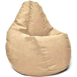cumpără Fotoliu BeanBag BeanBag BM5985, Fotoliu Maserrati Velour în formă de peră, mare, Cappuccino în Chișinău 