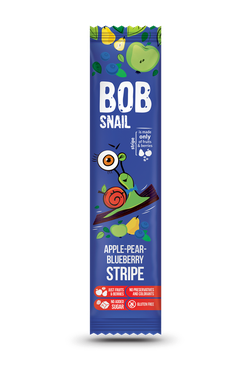 Dulciuri naturale de mere, pere și afine Bob Snail, 14g