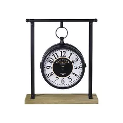купить Часы Promstore 24699 de masa Pendant, 31x27x10cm, metal, negru в Кишинёве 