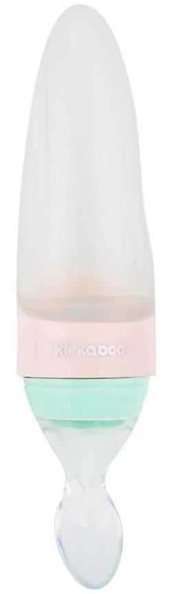купить Посуда для кормления Kikka Boo 31302020064 Biberon din silicon cu lingura Comet Pink, 90 ml в Кишинёве 