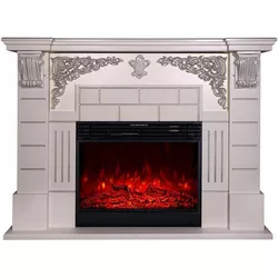 купить Камин электрический ArtFlame Imperial & Mirabella, 1110x1450x380 mm, Argintiu в Кишинёве 