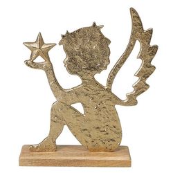 cumpără Decor Promstore 56390 Suvenir de masa Înger 23x20cm, Gold, metal în Chișinău 