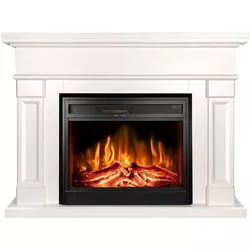 купить Камин электрический ArtFlame Riga & Carmen, 1020x1360x330 mm, Alb в Кишинёве 