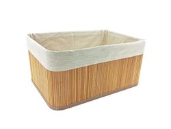 Корзина плетеная H&S 38X27cm, натуральный цвет, бамбук