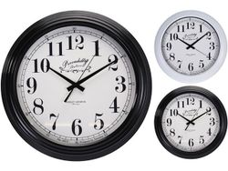 Часы настенные круглые 41cm, H9cm, металл, 2 цвета