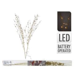 cumpără Decor de Crăciun și Anul Nou Promstore 23488 Ветка декоративная 10LED Золотой стебель 76сm, тепл белый în Chișinău 