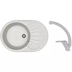 купить Мойка кухонная со смесителем Dr.Gans Berta 760 + SanDonna F 1069 gri в Кишинёве 