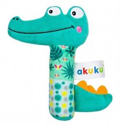 купить Погремушка Akuku 140328 Погремушка плюш Crocodile A0644 в Кишинёве 