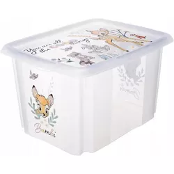 купить Короб для хранения Keeeper Bambi Transparent (12238001) 30L для игрушек в Кишинёве 