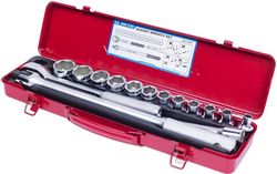 cumpără Set de unelte de mână King Tony 4501MR набор 1/2" торцевых головок 6 гран., принадлежностей, 15 пр. în Chișinău 