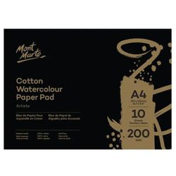 cumpără Set de creație Mont Marte MSB0128 Hartie pt acuarelă, 100% Bumbac, 200g, A4, 10foi în Chișinău 