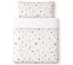 cumpără Lenjerie de pat pentru copii Veres VR 154.5.04.12 Фланель Улитки с грибочками (90x110/40x60) (3ед.) în Chișinău 