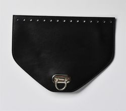 Clapă cu închizătoare pentru geantă/rucsac, Negru