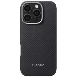 cumpără Husă pentru smartphone Pitaka Ultra-Slim Case for iPhone 16 Pro Black/Grey (KI1601PA) în Chișinău 