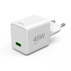 купить Зарядное устройство сетевое Hama 201983 Super Mini-charger, USB-C, 45W в Кишинёве 