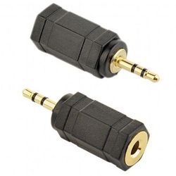 Audio adapter 3-pin*2.5 mm jack to 3-pin*3.5 mm socket, Cablexpert A-3.5F-2.5M