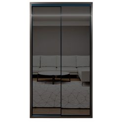 купить Шкаф Bayro Parma Graphite 1200x2250x600 антрацит, купе в Кишинёве 