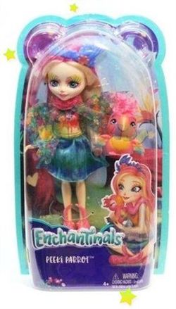 Кукла Enchantimals с питомцем - Пикки Какаду, 15 см, код FJJ21