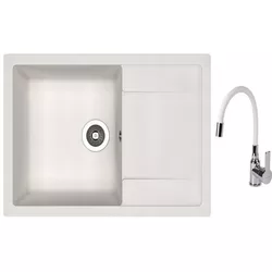 купить Мойка кухонная со смесителем Dr.Gans Techno 760 + SanDonna F 9995 alb в Кишинёве 