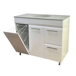 cumpără Dulap pentru lavoar miscellaneous Тумба 1000*500 гранит белая сетка în Chișinău 