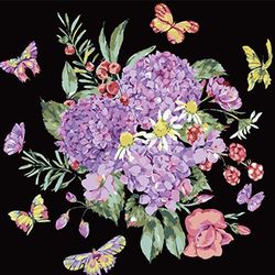cumpără Tablou pe numere Strateg 57219 Compozitie colorata 40x40cm (fundal negru) în Chișinău 
