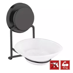 купить Мыльница Hydro S MAGIC FIX 713, 126x140x125, Neagră (0430248) в Кишинёве 
