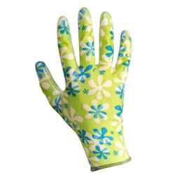 cumpără Îmbrăcăminte de lucru Lahti Pro 7503262 Mănuși poliester cu protecţie nitril, verzi, M (12per-BL), L220408K în Chișinău 