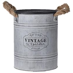 купить Цветочный горшок Promstore 44543.2 Ghiveci Galeata din metal Vintage D22cm, H18cm в Кишинёве 