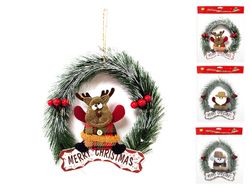 Decor pentru usa "Merry Christmas" 25cm, inscriptie jos