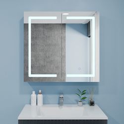 cumpără Oglindă baie Bayro Optima LED touch 700x700 белый în Chișinău 