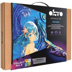 купить Набор для творчества Okto 20037 Tablou 3D cu plastilină ușoară 29x29сm Manga, Apă в Кишинёве 