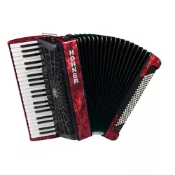 cumpără Pian digital Hohner Bravo III 120 silent key Red (16832) în Chișinău 