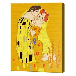 cumpără Tablou pe numere Art Gallery CX4802 20x30cm Sarutul în Chișinău 