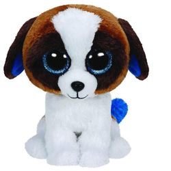 купить Мягкая игрушка TY TY37012 DUKE white/brown dog 24 cm в Кишинёве 