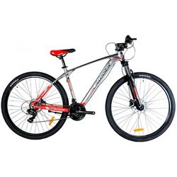 cumpără Bicicletă Crosser QUICK 29" 17.5 21S Shimano+Logan Hidraulic Grey/Red în Chișinău 