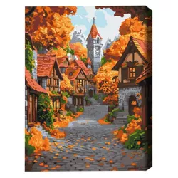 купить Картина по номерам BrushMe BS54183 40x50 (în cutie) Orașul octombrie в Кишинёве 