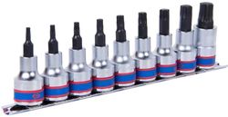 купить Набор головок, бит, насадок King Tony 4109PR набор насадок TORX T20-T60, дл.60мм 1/2", 9 пр. в Кишинёве 