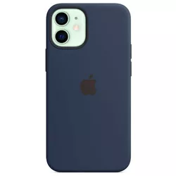 cumpără Husă pentru smartphone Apple iPhone 12 mini Silicone Case with MagSafe Deep Navy MHKU3 în Chișinău 