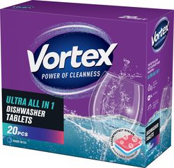 Tablete pentru maşina de spălat vase Vortex All in 1, 20 buc.