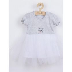 купить Детская одежда New Baby 42540 Платье (фатин) Wonderful (grey) 74 (6-9m) в Кишинёве 