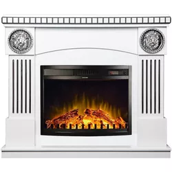 купить Камин электрический ArtFlame Prometeu & Zakinthos, 1050x1200x330 mm, Alb в Кишинёве 