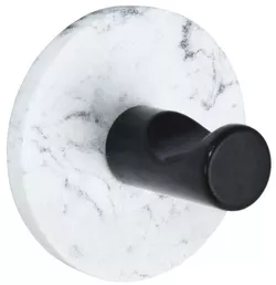 купить Вешалка для ванной Bisk 08224 rotund 5x5 cm, alb/negru в Кишинёве 