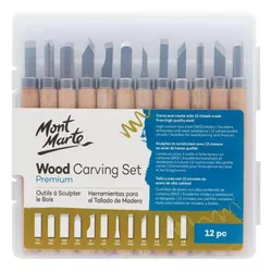 cumpără Set de creație Mont Marte MMSP0023 Set pt sculptura in lemn Wood Carving 12buc în Chișinău 