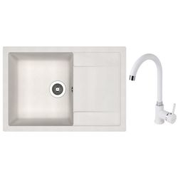 купить Мойка кухонная со смесителем Dr.Gans Techno 760 + SanDonna F 7073 alb в Кишинёве 