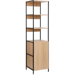 купить Офисный стеллаж Deco Lanta M 43x41x176H Oak/Black в Кишинёве 