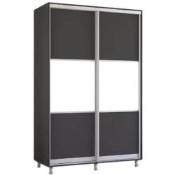cumpără Dulap Mobildor-Lux Aron-P 1.0m-1.8m uși glisante din PAL orizontal (160x60x220H cm) Anthracite în Chișinău 