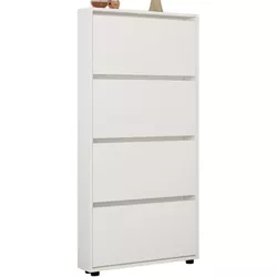 купить Полка для обуви Mobildor-Lux Leo Slim 60x16x164H cm White в Кишинёве 